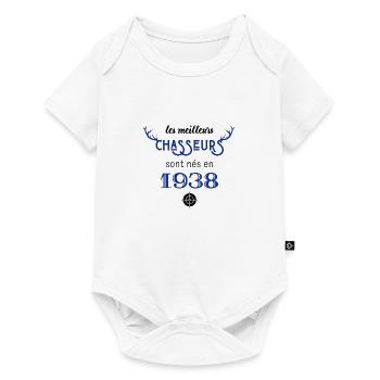 Anniversaire chasseur 1938 - Body à manches courtes Premium Bébé - blanc - Devant