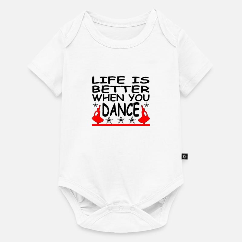 Danser - Body à manches courtes Premium Bébé - blanc