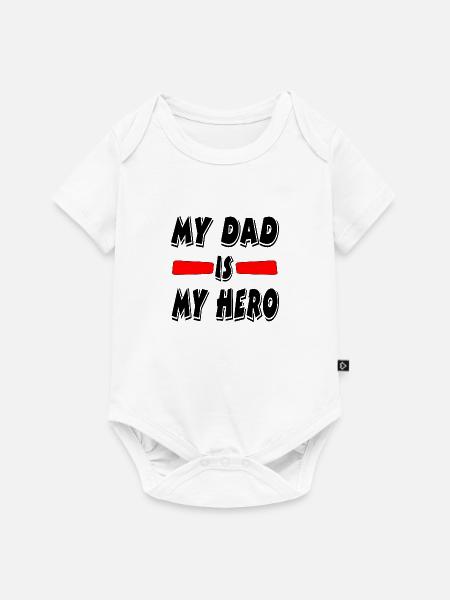 Vater - Baby Premium Kurzarmbody - Weiß