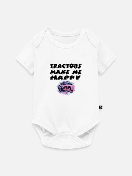Traktor - Baby Premium Kurzarmbody - Weiß