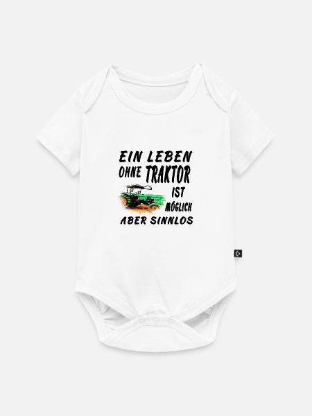 Traktor - Baby Premium Kurzarmbody - Weiß