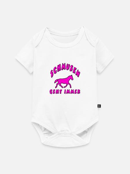 Pferd - Baby Premium Kurzarmbody - Weiß