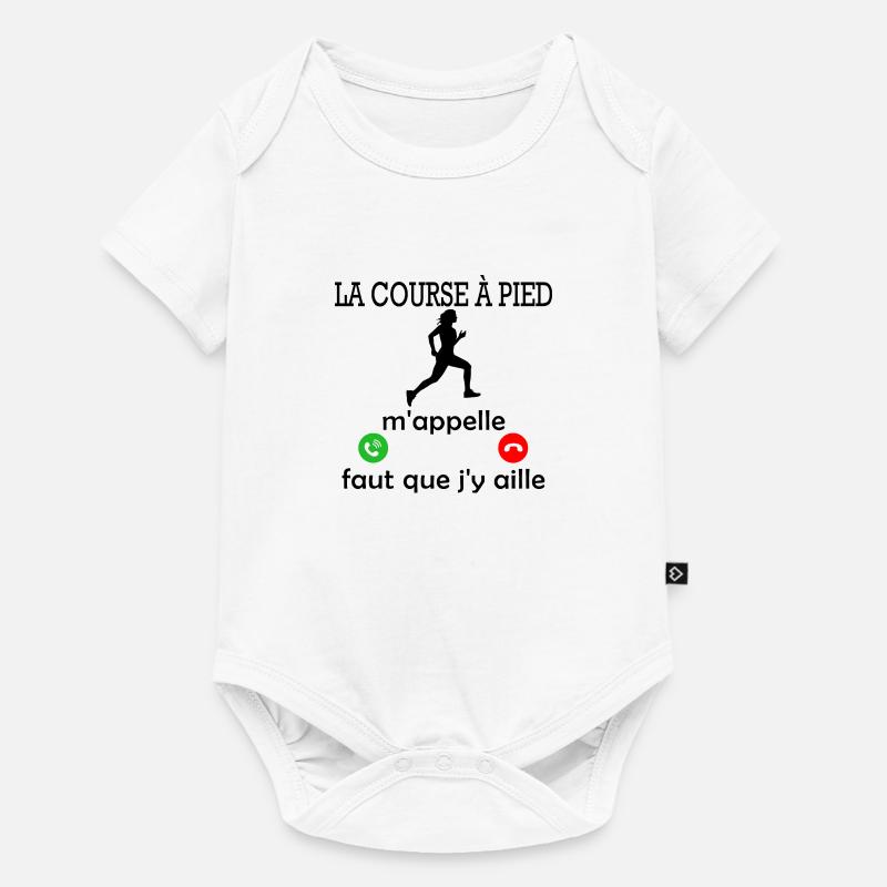 la course à pied m appelle - Body à manches courtes Premium Bébé - blanc