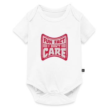 I don't care fact - Baby Premium short-sleeve bodysuit - white - Front