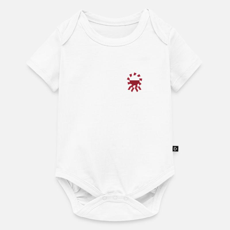 Symbole de solidarité avec la Pologne - Body à manches courtes Premium Bébé - blanc