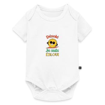 DÉSOLÉ JE SUIS ÉBLOUI PAR LE SOLEIL ! - Body à manches courtes Premium Bébé - blanc - Devant