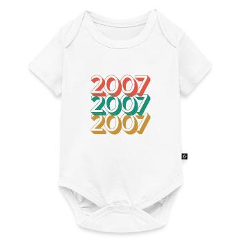Anniversaire année 2007 / Vintage 2007 - Body à manches courtes Premium Bébé - blanc - Devant