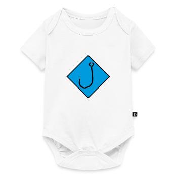 Haken - Baby Premium Kurzarmbody - Weiß - Vorne