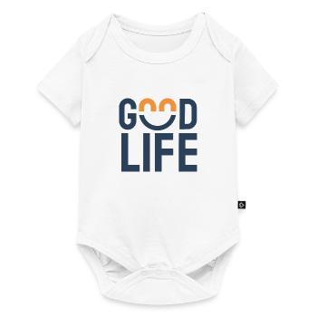 Gutes Leben - Baby Premium Kurzarmbody - Weiß - Vorne