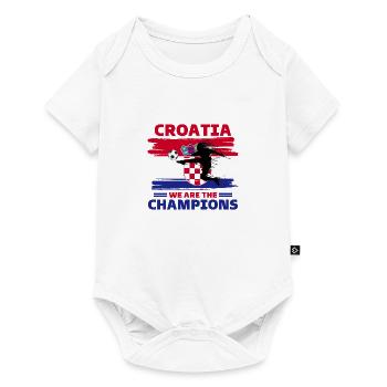 Croatia Football 2022 supporter of Croatia footbal - Baby Premium short-sleeve bodysuit - white - Front
