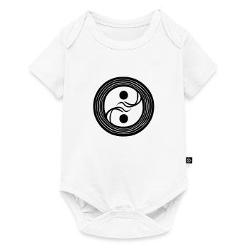 Yin Yang Signe Symbole Paix Bonheur Vecteur 4 - Body à manches courtes Premium Bébé - blanc - Devant