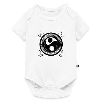 Yin Yang Sign Symbol Peace Happiness Vector 6 - Baby Premium short-sleeve bodysuit - white - Front