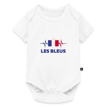 France Football 2022 France Heartbeat France Flag - Baby Premium short-sleeve bodysuit - white - Front