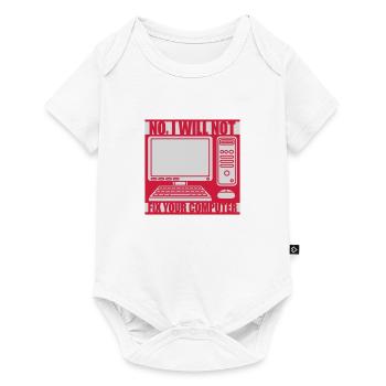 not fix your computer - Baby Premium short-sleeve bodysuit - white - Front