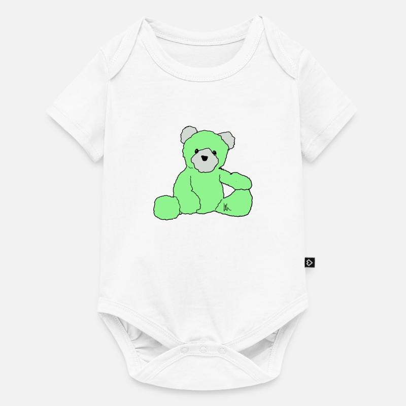 Teddy - Body à manches courtes Premium Bébé - blanc