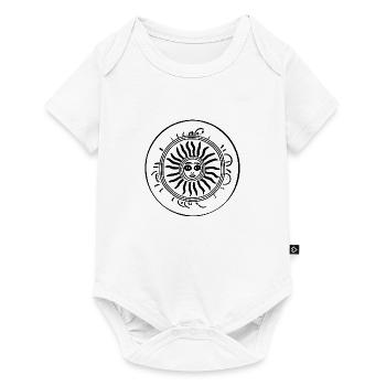 Sun Moon Mosaic Astrology mystical symbol 9 - Baby Premium short-sleeve bodysuit - white - Front