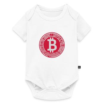 crypto is for virgins - Baby Premium short-sleeve bodysuit - white - Front