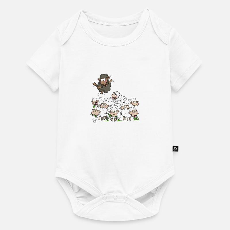 Mouton noir - Body à manches courtes Premium Bébé - blanc