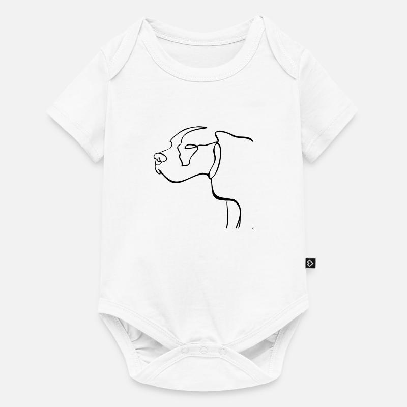 Hund - Baby Premium Kurzarmbody - Weiß
