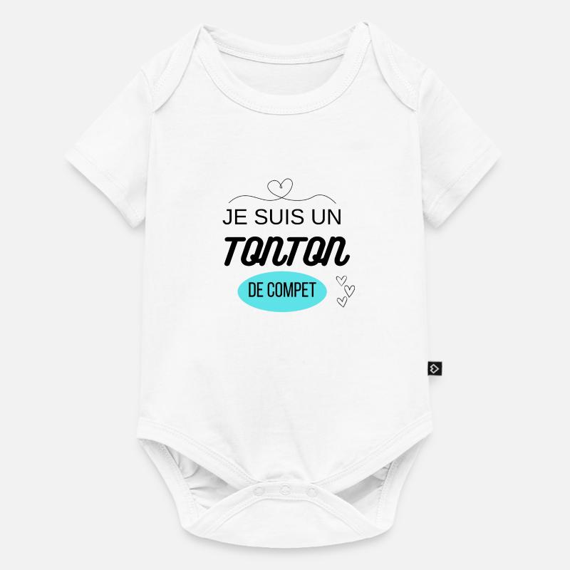 je suis un tonton de compet - Body à manches courtes Premium Bébé - blanc