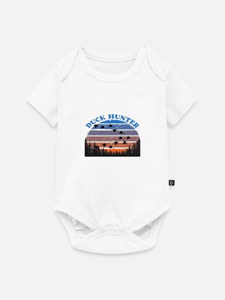 Duck Hunter - Baby Premium Kurzarmbody - Weiß