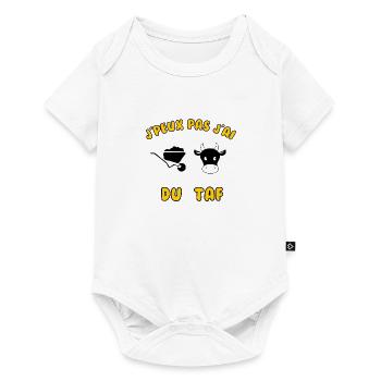 J’peux pas j’ai du taf - Body à manches courtes Premium Bébé - blanc - Devant