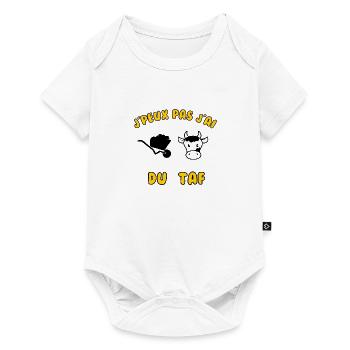 J’peux pas j’ai du taf - Body à manches courtes Premium Bébé - blanc - Devant