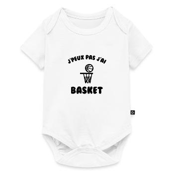 J’peux pas j’ai basket - Body à manches courtes Premium Bébé - blanc - Devant