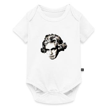 Ludwig van Beethoven - Baby Premium Kurzarmbody - Weiß - Vorne