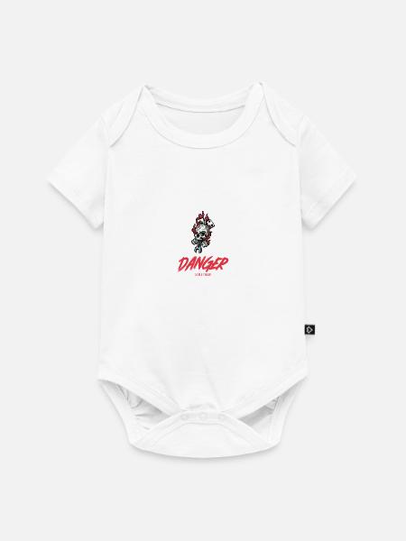 DANGER - Baby Premium Kurzarmbody - Weiß