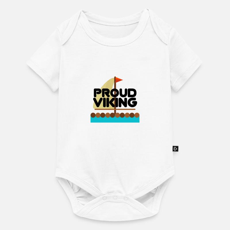 STOLZER WIKINGER - Baby Premium Kurzarmbody - Weiß