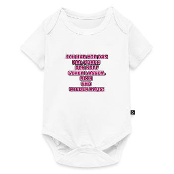 witziges Nicht-Nachdenken-Design / lustige Sprüche - Baby Premium Kurzarmbody - Weiß - Vorne