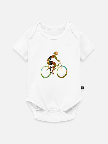 Radfahrer - Baby Premium Kurzarmbody - Weiß