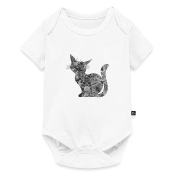 Cat - Baby Premium short-sleeve bodysuit - white - Front
