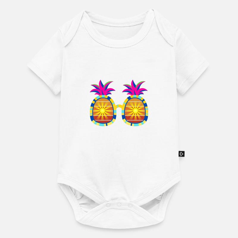 Lunettes de soleil Ananas - Body à manches courtes Premium Bébé - blanc