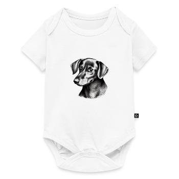 Hundebesitzer Labrador Hunde Terrier Hundehalter - Baby Premium Kurzarmbody - Weiß - Vorne