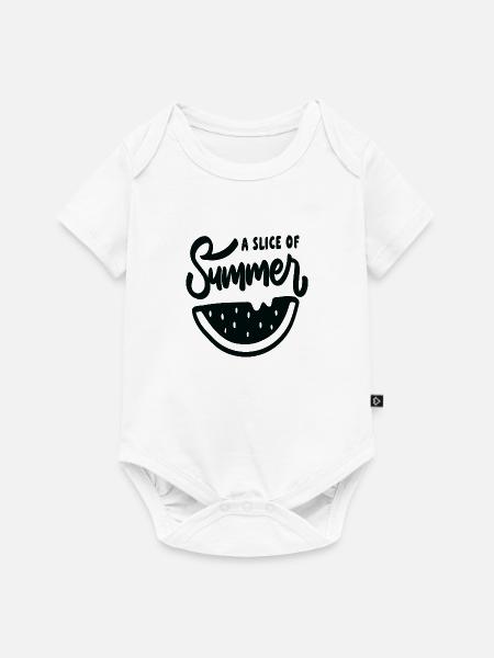 A Slice Of Summer - Baby Premium Kurzarmbody - Weiß