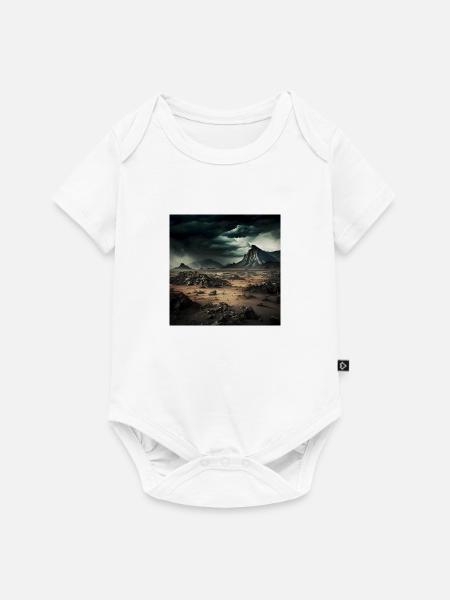 Düstere karge Wüstenlandschaft - Baby Premium Kurzarmbody - Weiß