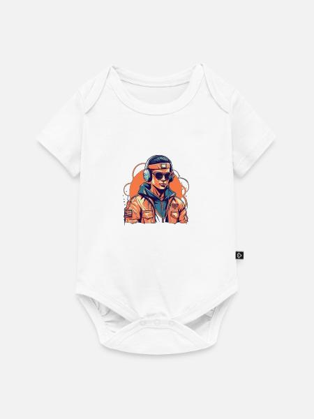 DJ Masterpiece - Baby Premium Kurzarmbody - Weiß
