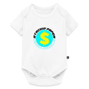 stackin paper 003 - Baby Premium Kurzarmbody - Weiß - Vorne
