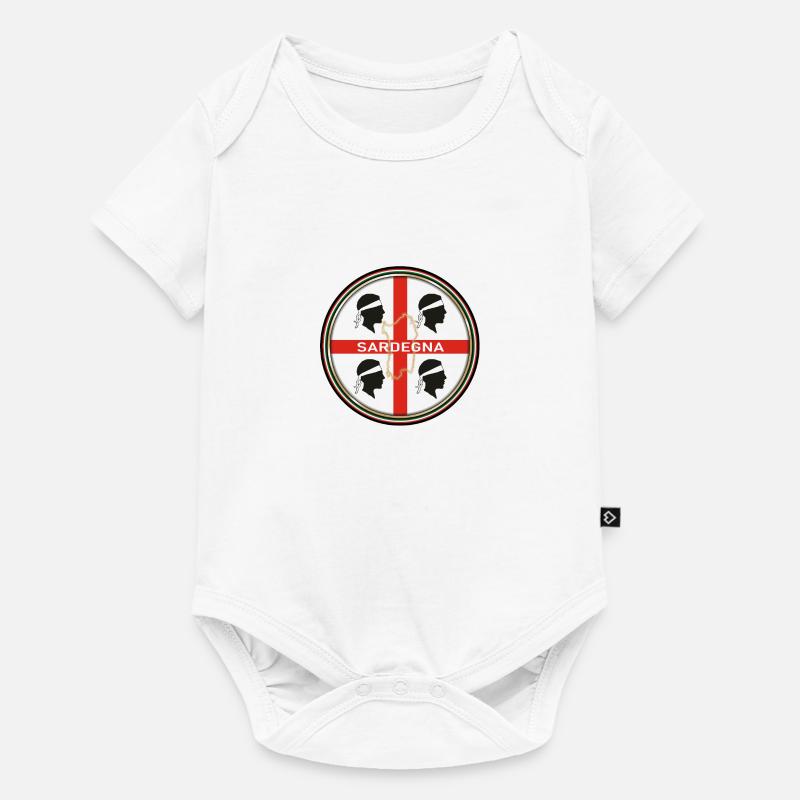 Sardegna emblem - Body Premium a maniche corte per neonati  - bianco