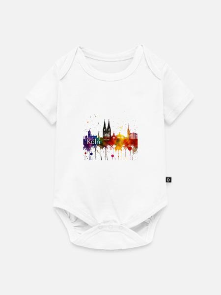 Köln, kœln - Baby Premium Kurzarmbody - Weiß
