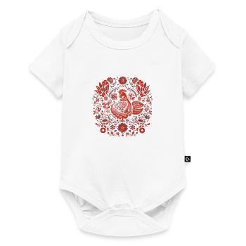 The vintage red bird - Baby Premium short-sleeve bodysuit - white - Front