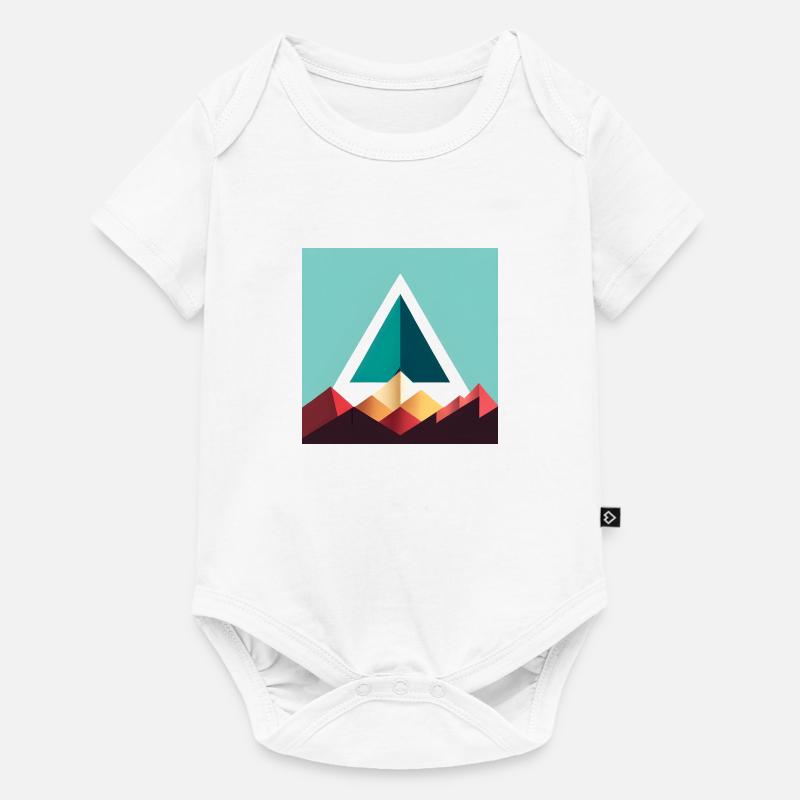 abstract triangle - Baby Premium short-sleeve bodysuit - white