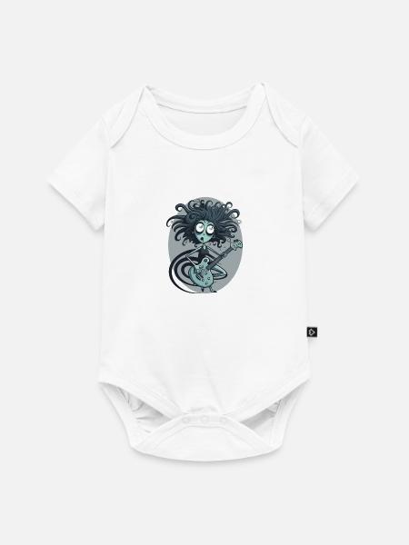 Guitar Lady - Baby Premium Kurzarmbody - Weiß