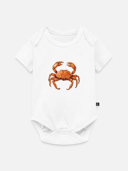 Die Krabbe - Baby Premium Kurzarmbody - Weiß