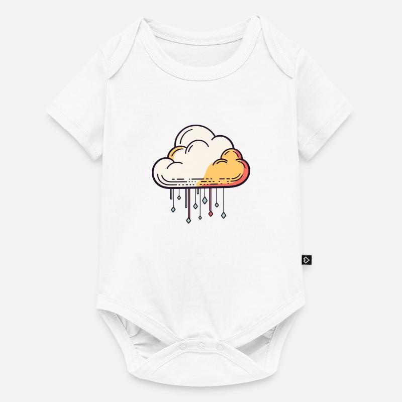 Nuage - Body à manches courtes Premium Bébé - blanc