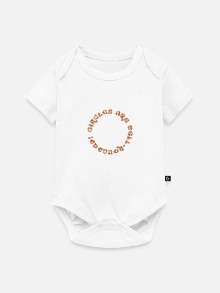 Kreise sind gut gerundet - Baby Premium Kurzarmbody - Weiß