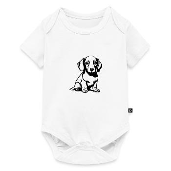 Chiens teckel Chien Chien Propriétaire de chien Propriétaire de chien - Body à manches courtes Premium Bébé - blanc - Devant