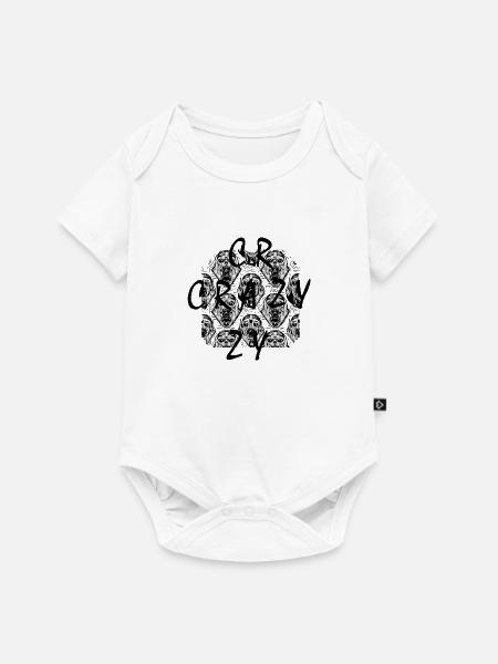 Crazy - Baby Premium Kurzarmbody - Weiß
